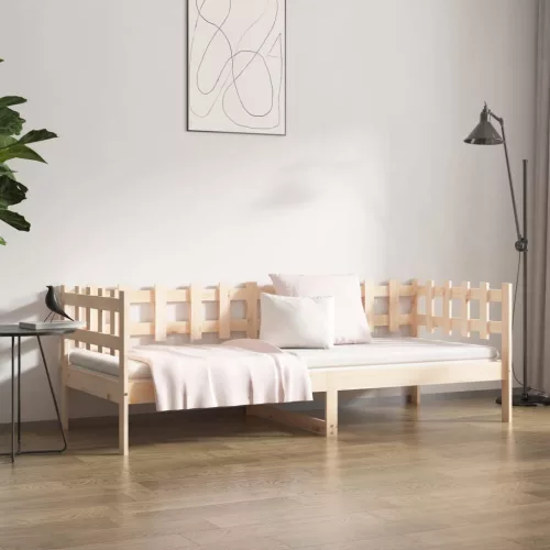  tömör fenyőfa kanapéágy matrac nélkül 90 x 200 cm