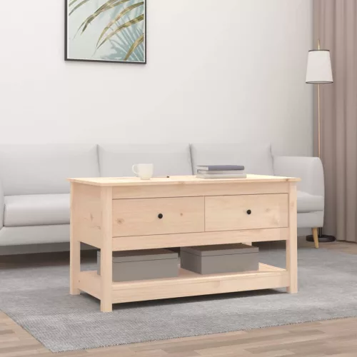  tömör fenyőfa dohányzóasztal 102 x 49 x 55 cm