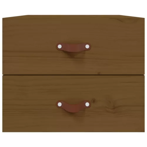  mézbarna falra szerelhető éjjeliszekrény 50x36x40 cm