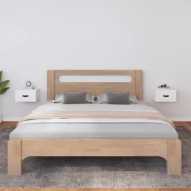    2 db fehér falra szerelhető éjjeliszekrény 40 x 29,5 x 22 cm