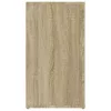  sonoma tölgy színű szerelt fa tálalóasztal 100x33x59,5 cm