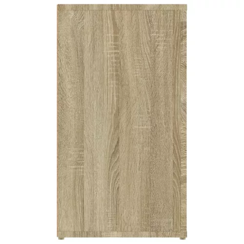  sonoma tölgy színű szerelt fa tálalóasztal 100x33x59,5 cm