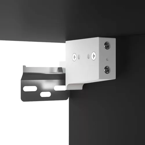  fekete szerelt fa fali cipőszekrény 70 x 35 x 38 cm