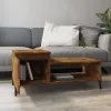  füstös tölgy színű fatermék dohányzóasztal 100 x 50 x 45 cm