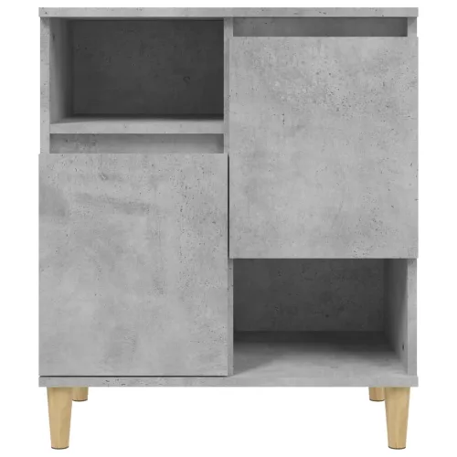  betonszürke szerelt fa tálalószekrény 60 x 35 x 70 cm