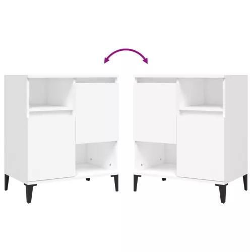  fehér szerelt fa tálalószekrény 60 x 35 x 70 cm