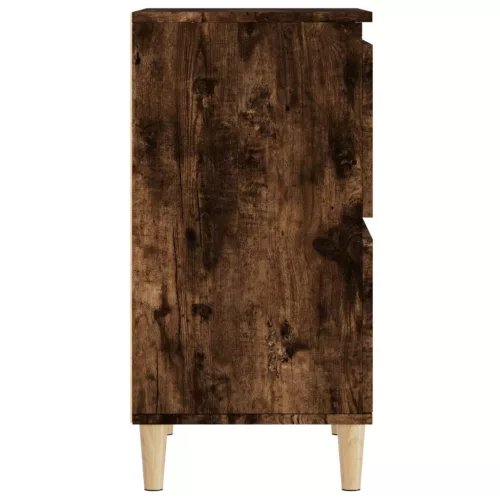  füstös tölgy színű szerelt fa tálalószekrény 60 x 35 x 70 cm