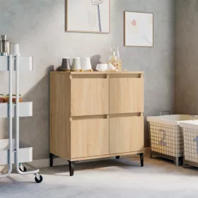    sonoma tölgy színű szerelt fa tálalóasztal 60 x 35 x 70 cm