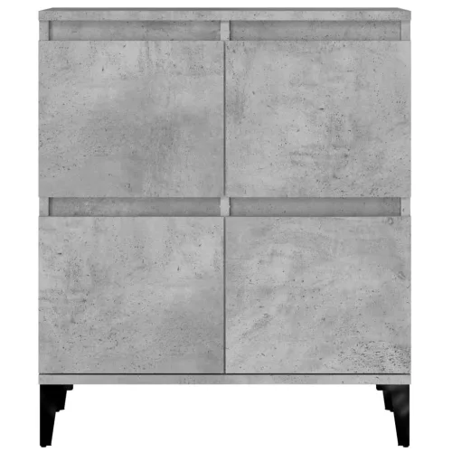  betonszürke szerelt fa tálalószekrény 60 x 35 x 70 cm