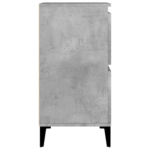  betonszürke szerelt fa tálalószekrény 60 x 35 x 70 cm