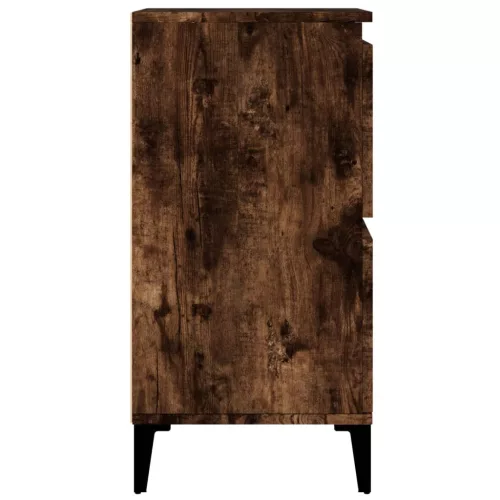  füstös tölgy színű szerelt fa tálalószekrény 60 x 35 x 70 cm