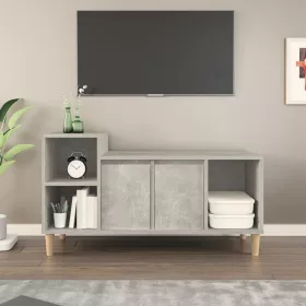  betonszürke szerelt fa TV-szekrény 100 x 35 x 55 cm