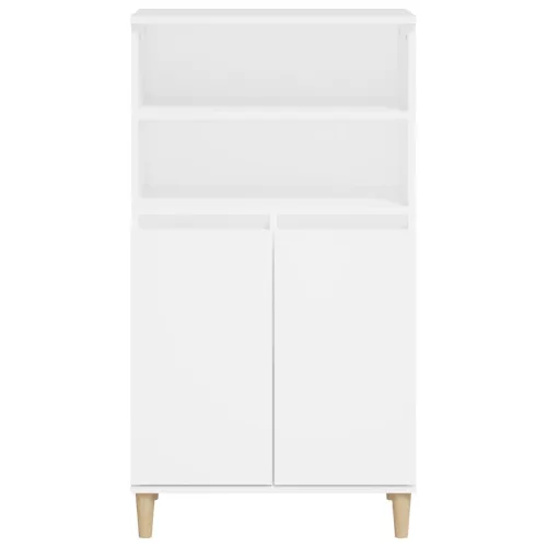  fehér szerelt fa magasszekrény 60 x 36 x 110 cm