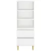  fehér szerelt fa magasszekrény 40 x 36 x 110 cm