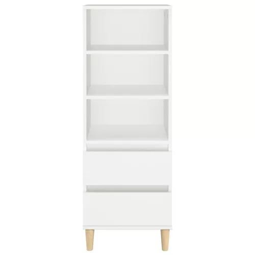  fehér szerelt fa magasszekrény 40 x 36 x 110 cm