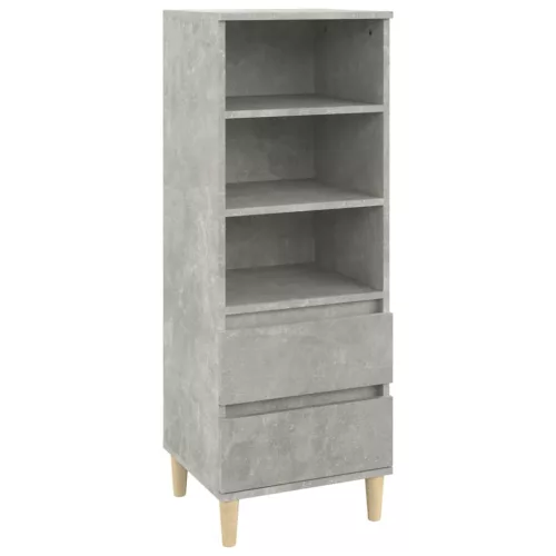  betonszürke szerelt fa magasszekrény 40 x 36 x 110 cm