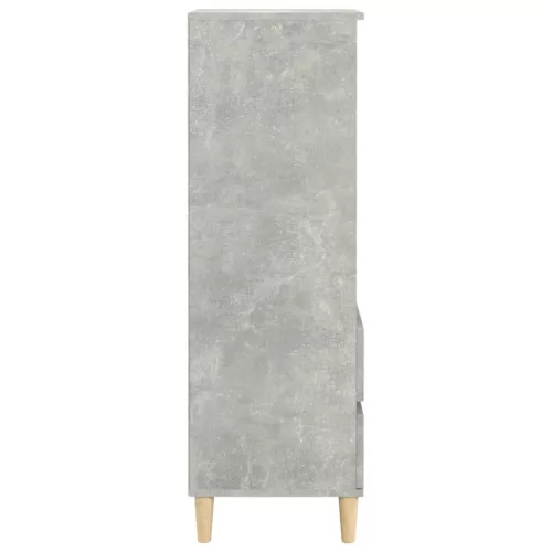  betonszürke szerelt fa magasszekrény 40 x 36 x 110 cm