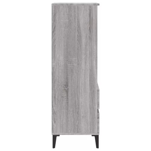  szürke sonoma szerelt fa magasszekrény 40 x 36 x 110 cm