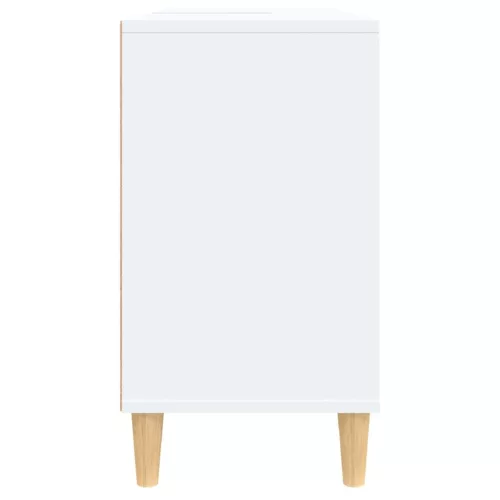  fehér szerelt fa mosdószekrény 80 x 33 x 60 cm