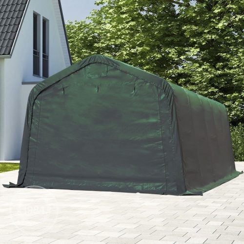 Garažni šator 3,6x6x2m+POKLON-vatootporno-PROFESSIONAL PLUS-PVC 720g/m2-sive boje