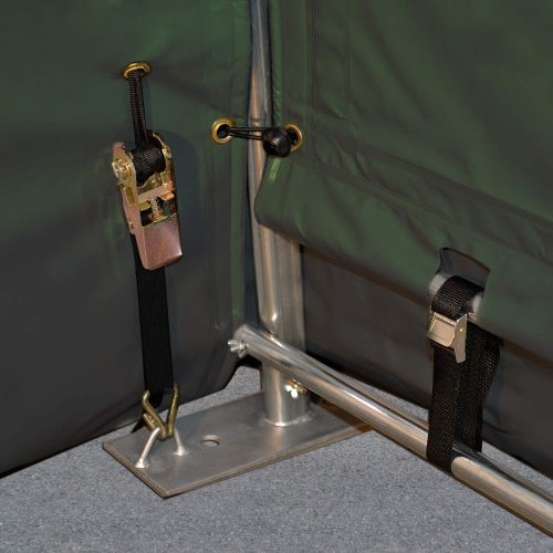 Garažni šator 3,6x6x2m+POKLON-vatootporno-PROFESSIONAL PLUS-PVC 720g/m2-sive boje