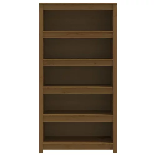  mézbarna tömör fenyőfa faliszekrény 80x35x154 cm