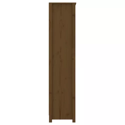  mézbarna tömör fenyőfa faliszekrény 80x35x154 cm