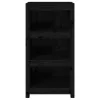 fekete tömör fenyőfa könyvszekrény 50 x 35 x 97 cm