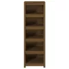  mézbarna tömör fenyőfa faliszekrény 50x35x154 cm
