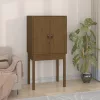  mézbarna tömör fenyőfa magasszekrény 60 x 40 x 120 cm