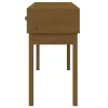  mézbarna tömör fenyőfa tálalóasztal 114x40x75 cm