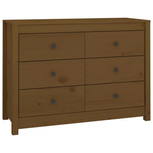  mézbarna tömör fenyőfa kisszekrény 100 x 40 x 72 cm