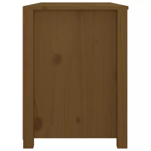  mézbarna tömör fenyőfa kisszekrény 100x40x54 cm