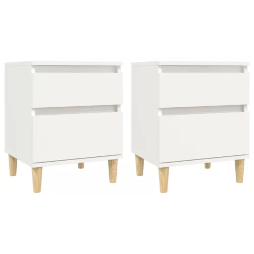  2 db fehér éjjeliszekrény 40 x 35 x 50 cm