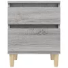  2 db szürke sonoma színű éjjeliszekrény 40x35x50 cm
