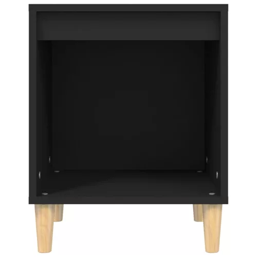  fekete szerelt fa éjjeliszekrény 40 x 35 x 50 cm