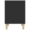  fekete szerelt fa éjjeliszekrény 40 x 35 x 50 cm