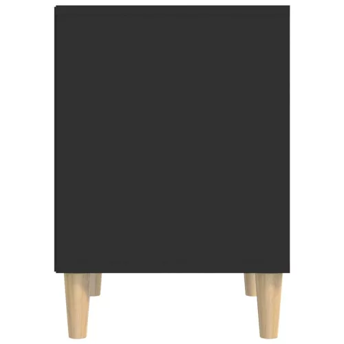  fekete szerelt fa éjjeliszekrény 40 x 35 x 50 cm