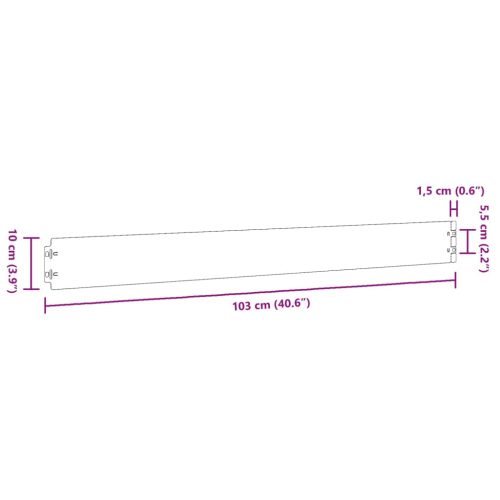  10 db rugalmas corten acél gyepszegély 10 x 103 cm