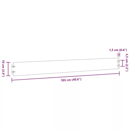 50 db rugalmas corten acél gyepszegély 10 x 103 cm