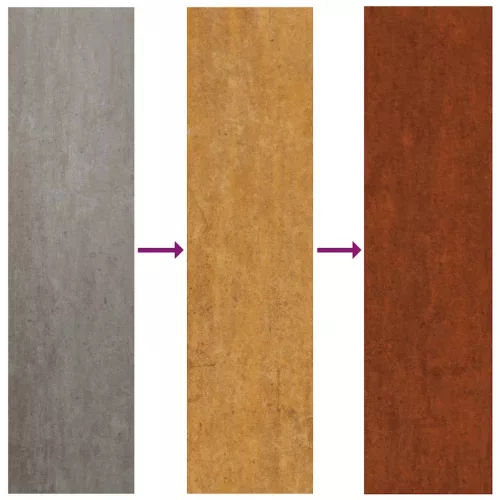  50 db rugalmas corten acél gyepszegély 15 x 103 cm