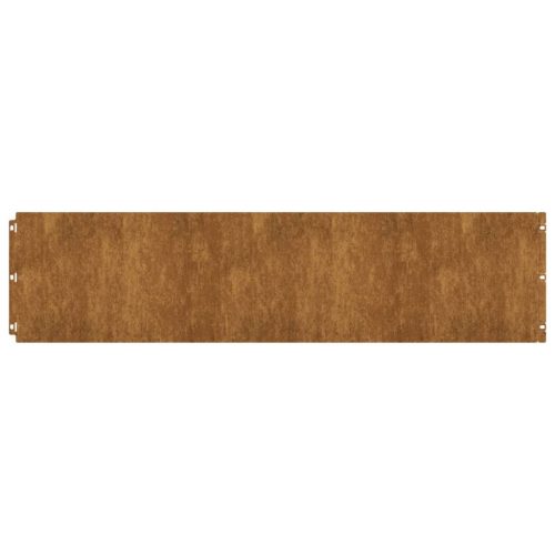  10 db rugalmas corten acél gyepszegély 25 x 103 cm