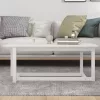  fehér tömör fenyőfa dohányzóasztal 110 x 55 x 45 cm
