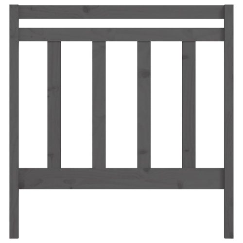  szürke tömör fenyőfa ágy fejtámla 95 x 4 x 100 cm