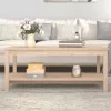  tömör fenyőfa dohányzóasztal 110 x 55 x 45 cm