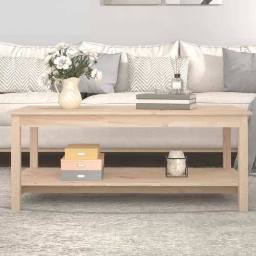  tömör fenyőfa dohányzóasztal 110 x 55 x 45 cm