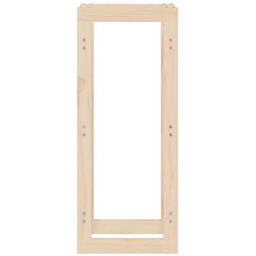  tömör fenyőfa tűzifatartó állvány 41x25x100 cm