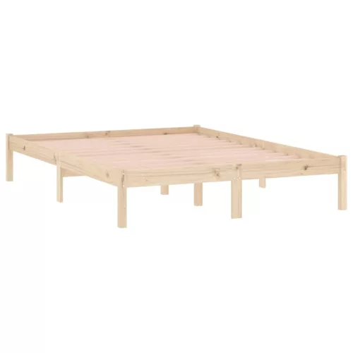  tömör fenyőfa ágy matrac nélkül 137 x 190 cm
