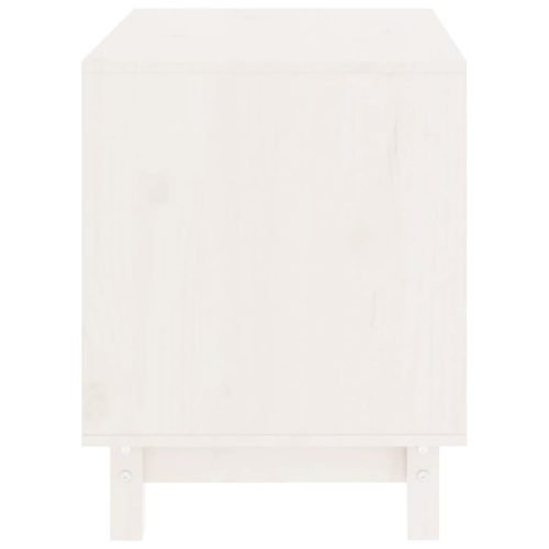  fehér tömör fenyőfa kutyaház 60 x 45 x 57 cm