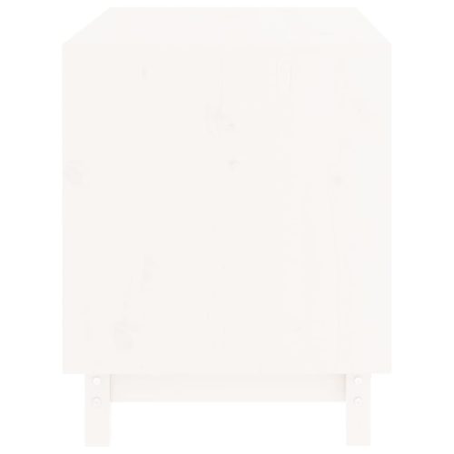  fehér tömör fenyőfa kutyaház 70 x 50 x 62 cm